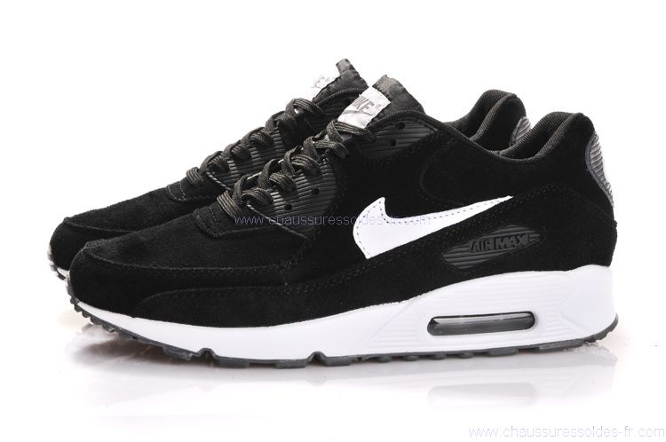 Achat De;ve Nike Air Max 90 Femme Noir Chaussures Pas Cher Alainhemet