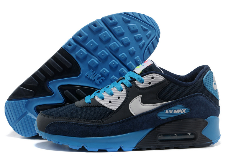 Achat De;ve Nike Air Max 90 Homme Bleu Chaussures Pas Cher Alainhemet