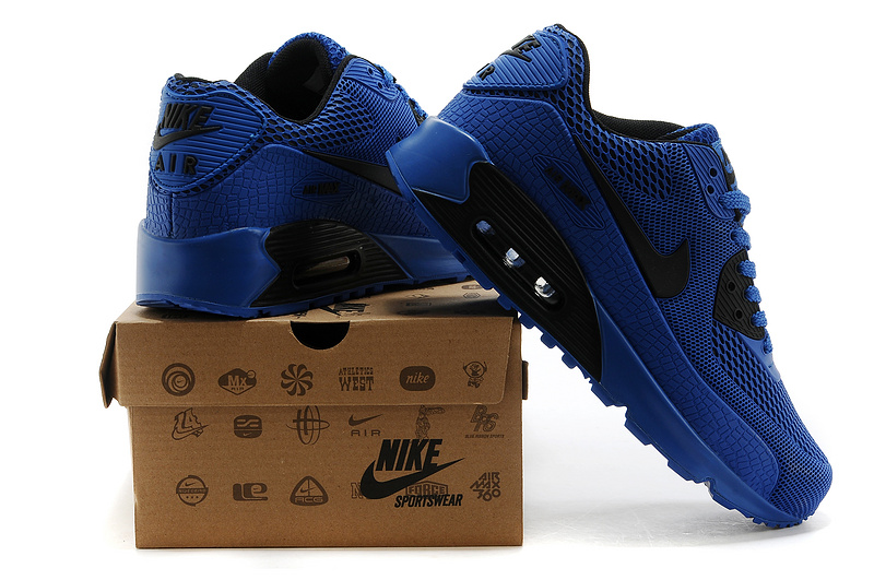 Achat De;ve Nike Air Max 90 Homme Bleu Chaussures Pas Cher Alainhemet